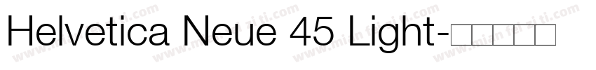 Helvetica Neue 45 Light字体转换